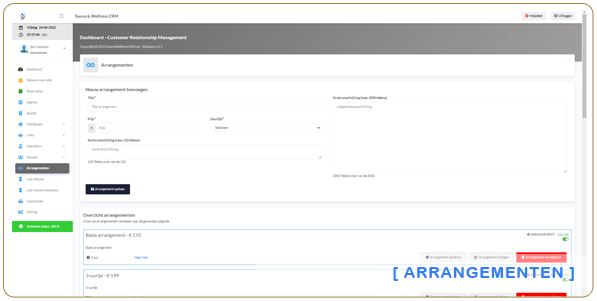 Sauna & Wellness CRM