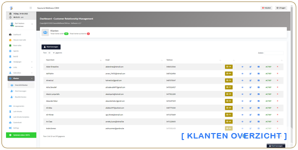 Sauna & Wellness CRM